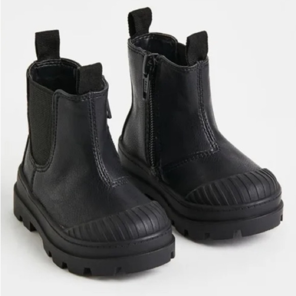 H&M kids chelsea boots doc marteens toddler baby girl ankle faux leather